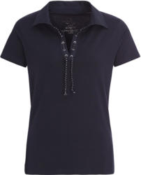 Damen Poloshirt mit Schnüren