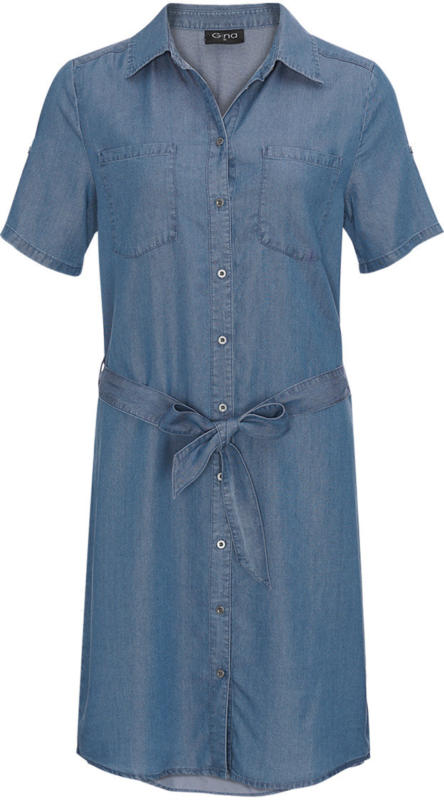 Damen Hemdkleid in Denim-Optik (Nur online)