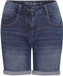 Damen Boyfriend-Jeansshorts mit Used-Waschung