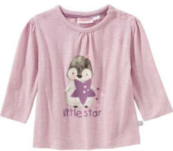 Baby-Mädchen-Shirt mit Pinguin-Frontaufdruck