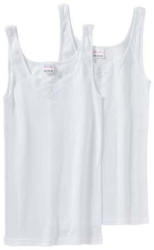Damen-Hemd mit Spitzeneinsatz, 2er Pack