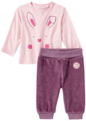 Baby-Mädchen-Set mit Hasen-Frontaufdruck, 2-teilig