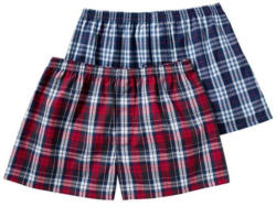 Herren-Webboxershorts mit großen Karos, 2er Pack