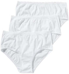 Damen-Taillenslip mit Spitzenbund, 3er Pack