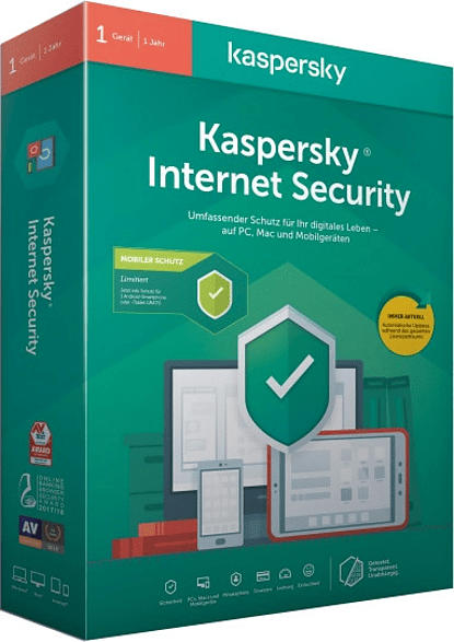 Kaspersky Internet Security + Android Sec. (Code in a Box)