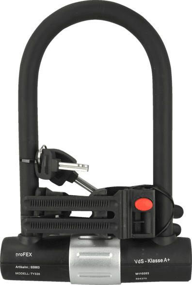 FISCHER Bügelschloss 19 cm 16 mm Halter