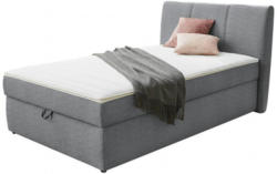 Polsterbett grau 120 cm