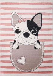Teppich Bino ca. 120 x 170 cm Hund pink