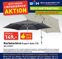 Kurbelschirm Expert Auto Tilt