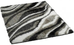 Teppich Super Soft ca. 80 x 150 cm Welle grau