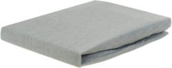 Jersey-Spannbetttuch silber 100 x 200 cm