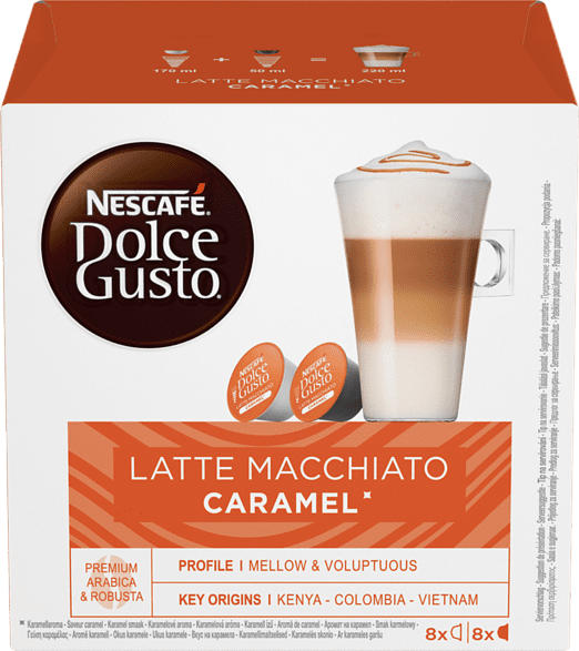 Dolce Gusto Latte Macchiato Caramel (2x 8 Kapseln); Kaffeekapseln