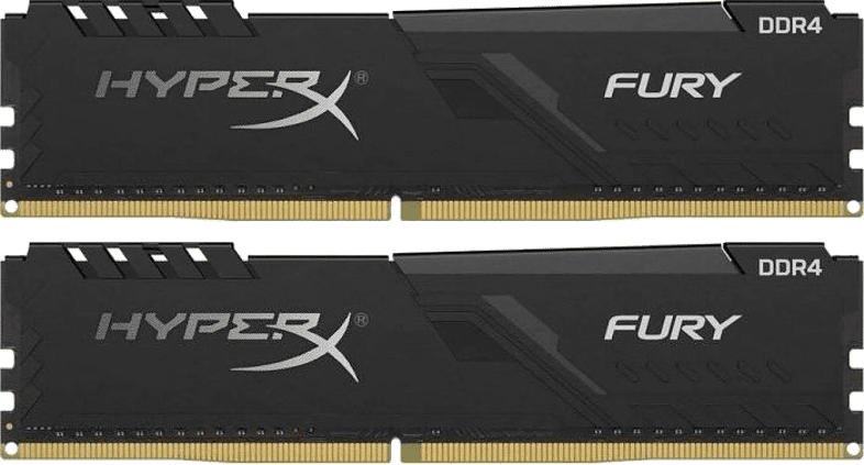 Arbeitsspeicher HyperX Fury schwarz DIMM Kit 16GB, DDR4-2400 (HX424C15FB3K2/16)