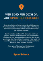 SportScheck Jetzt fit bleiben! - bis 20.04.2020