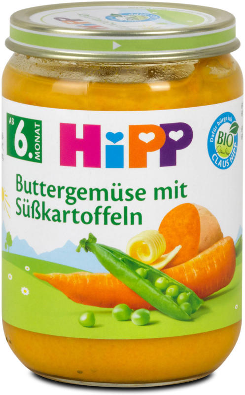 Hipp Babybrei Buttergemüse mit Süßkartoffeln