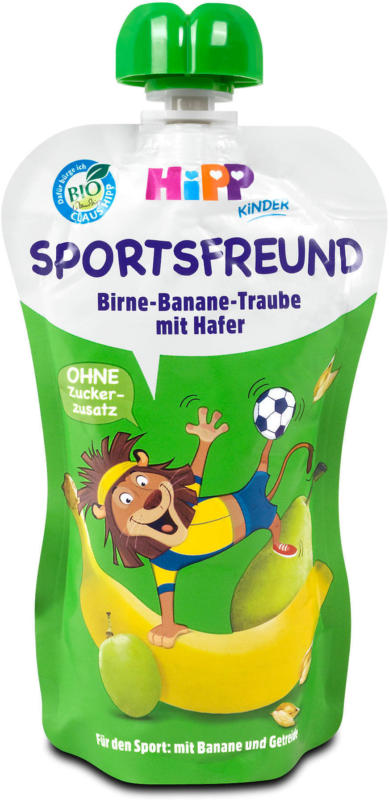 Hipp Sportsfreund Birne-Banane-Traube mit Hafer