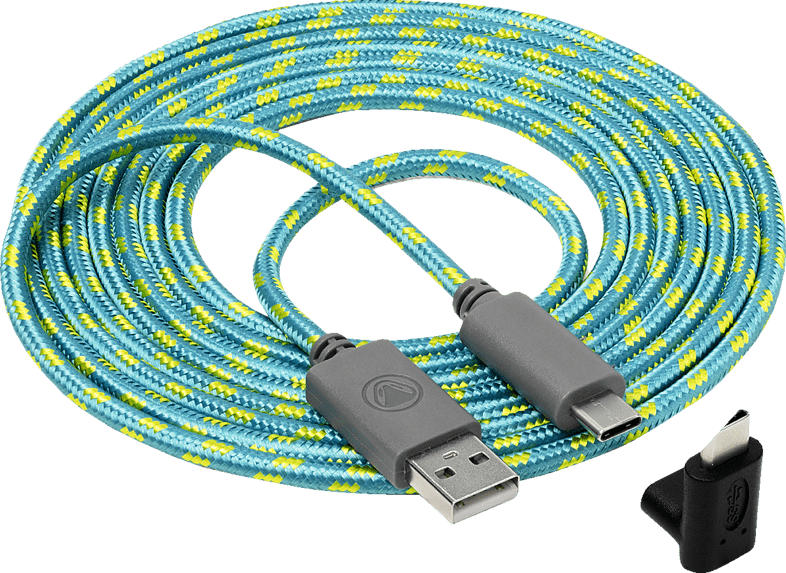 SNAKEBYTE USB-C Ladekabel USB-C Ladekabel, Blau/Gelb