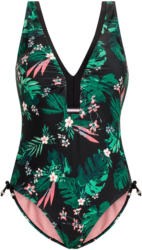 Damen Shape-Badeanzug mit Blumen-Print