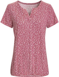 Damen T-Shirt mit Blättern allover