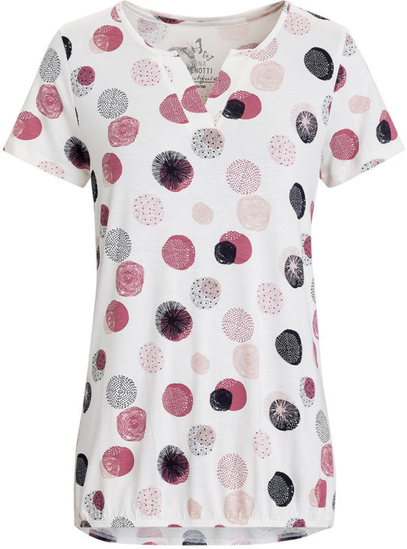 Damen T-Shirt mit Punkten allover