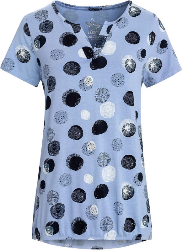 Damen T-Shirt mit Punkten allover