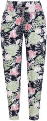 Damen Jogpants mit Monsterablättern allover