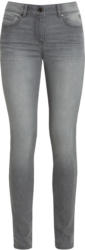 Damen Slim-Jeans mit Used-Waschung