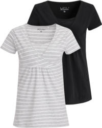 2 Damen Umstands-T-Shirts mit Stillfunktion (Nur online)