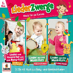 01/3er Box Liederzwerge (Pekip, Musik-Kurs Vol. 1 & Vol. 2)