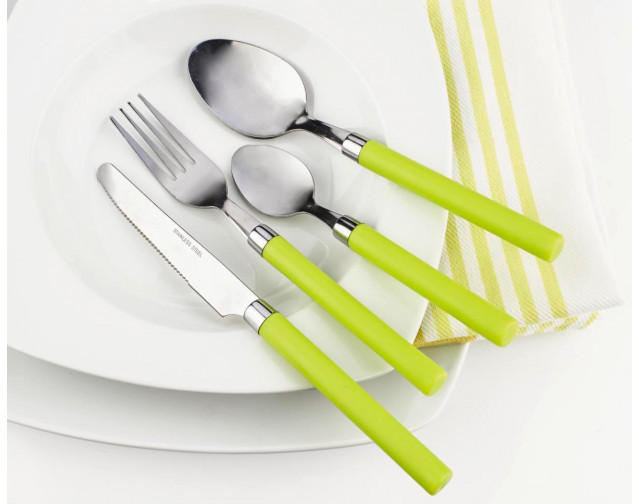 Besteck-Set 16tlg. Spring Griffe farbig
