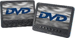MPD278 Tragbarer 7" TFT LCD-Bildschirm mit integriertem DVD-Player + 7" (16:9)TFT LED-Monitor