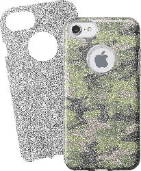 Backcover Bling für Apple iPhone SE(2020), iPhone 7/8, Gummischutzhülle mit wechselbarem Glittereffekt