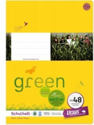URSUS GREEN Schulheft A4 FX48 40 Blatt hochkariert