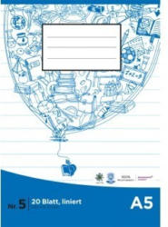 PAGRO Heft A5 20 Blatt liniert