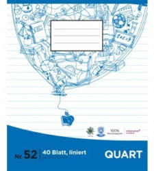 PAGRO Heft Quart 40 Blatt liniert