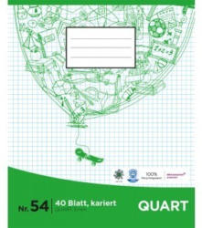 PAGRO Heft Quart 40 Blatt kariert