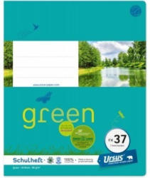 URSUS GREEN Schulheft quart FX37 20 Blatt kariert