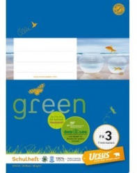 URSUS GREEN Schulheft A5 FX3 20 Blatt kariert