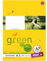 URSUS GREEN Schulheft A4 FX47 mit Korrekturrand 40 Blatt kariert