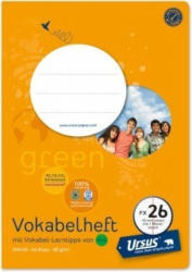URSUS GREEN Vokabelheft A5 FX26 mit Mittelstrich 40 Blatt liniert