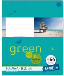URSUS GREEN Schulheft quart FX54 mit Rahmen 40 Blatt kariert