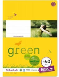 URSUS GREEN Schulheft A4 FX40 40 Blatt glatt