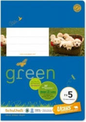 URSUS GREEN Schulheft A5 FX5 20 Blatt liniert