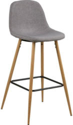 Tresenstuhl Wilma B: 46,6 cm Hellgrau
