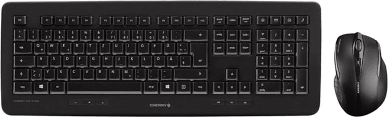 Cherry Desktop Set DW 5100, kabellos, schwarz (JD-0520DE-2); Tastatur + Maus