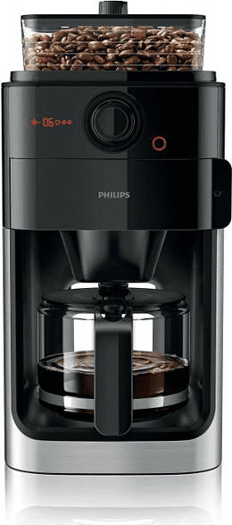 Philips HD 7767/00 Grind & Brew Kaffeemaschine Edelstahl,Schwarz