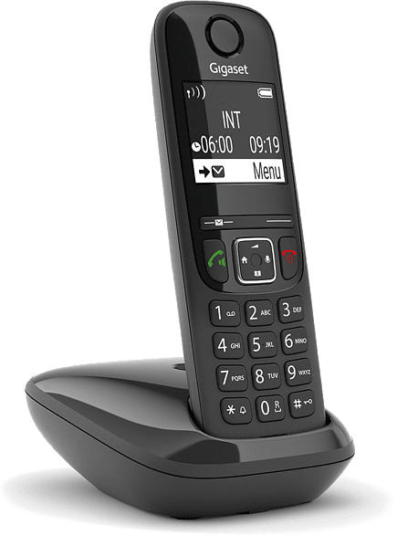 Schnurlostelefon AS690, schwarz (S30852-H2816-C101)