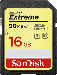 Extreme SDHC UHS-I Speicherkarte 16 GB, 90 MB/s