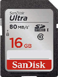 Ultra SDHC UHS-I Speicherkarte 16 GB, 80 MB/s