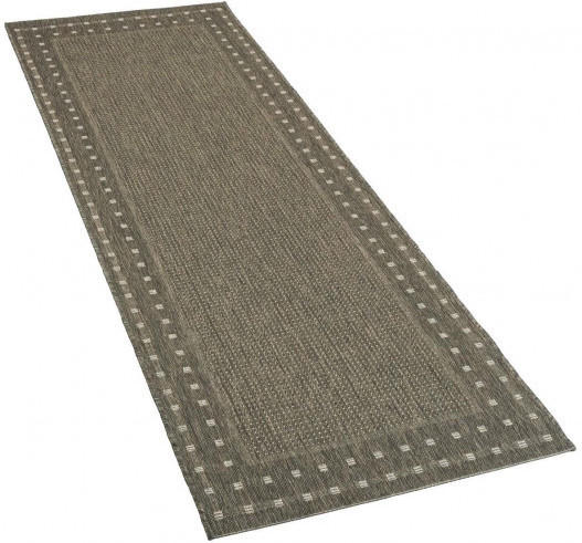 Teppich Ambiente ca. 80 x 240 cm dunkelgrau